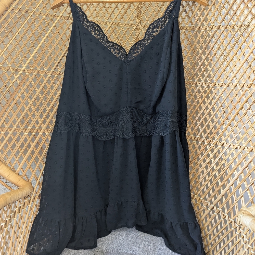 Torrid Clip Dot Babydoll Cami - Picture 2 of 4